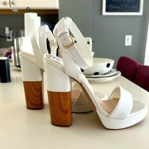Aldo White Platform Heel